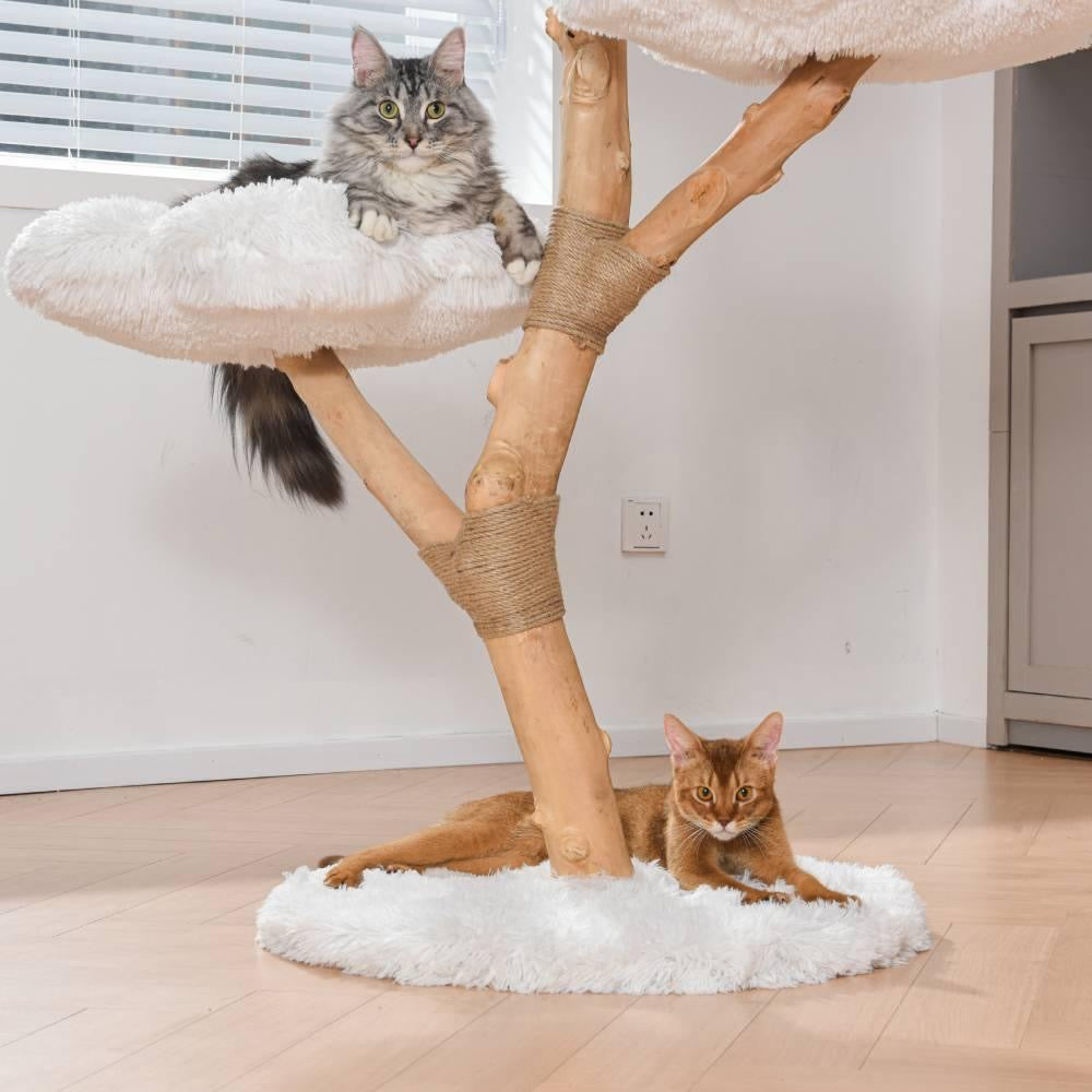 Stylish Wooden Cat Tree Premium Quality for Ultimate Comfort