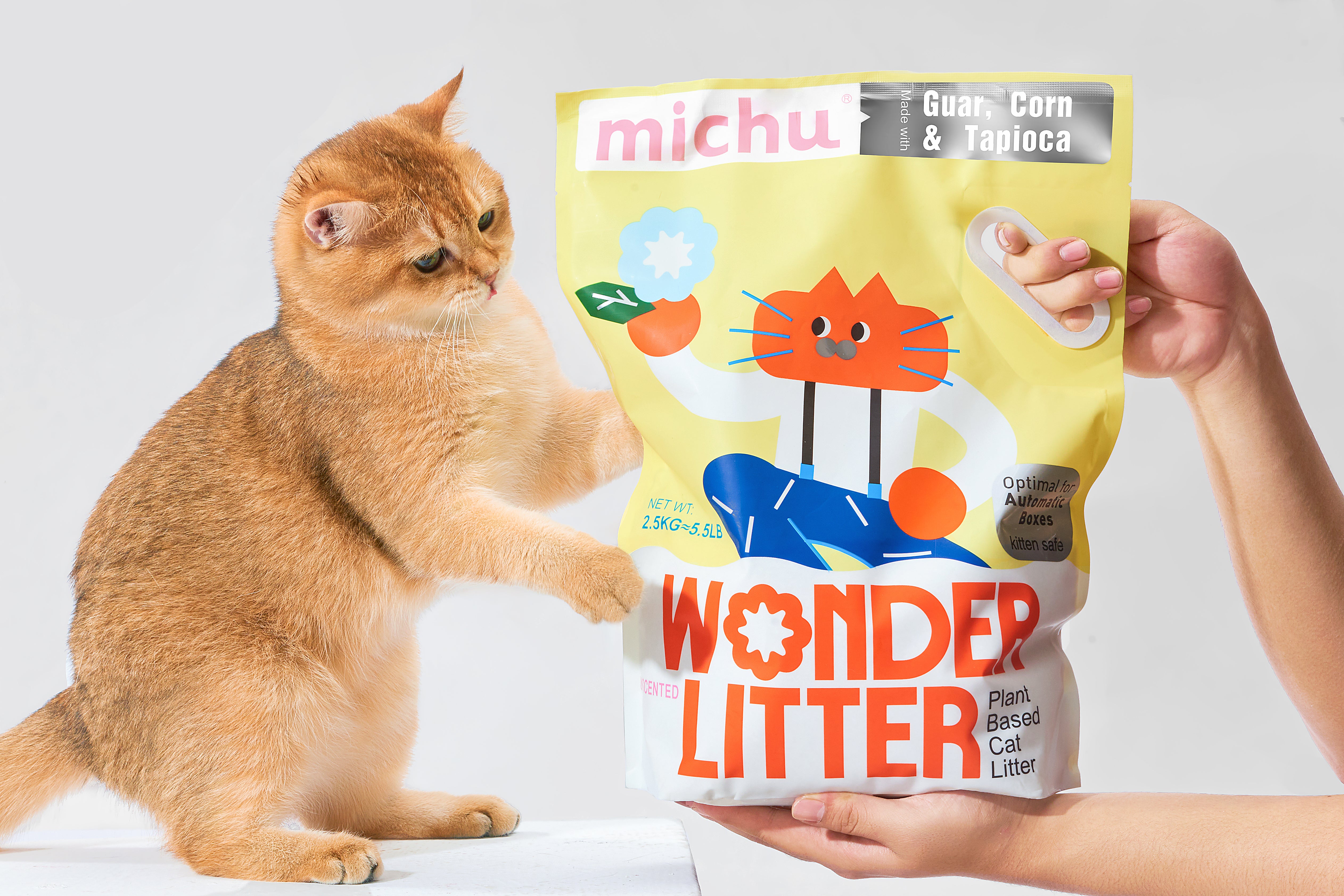 Michu Wonder Cat Litter Plant Based Litter Robot Friendly 5.5lb
