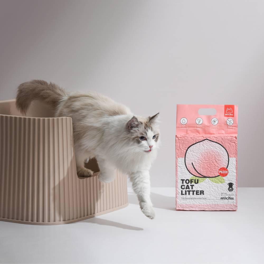 Michu Natural Clumping Tofu Cat Litter 2.5kg/6L - MichuPet