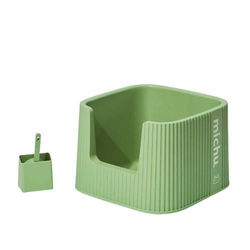 Michu XXL Sage Deluxe Cat Litter Box - Spacious Design