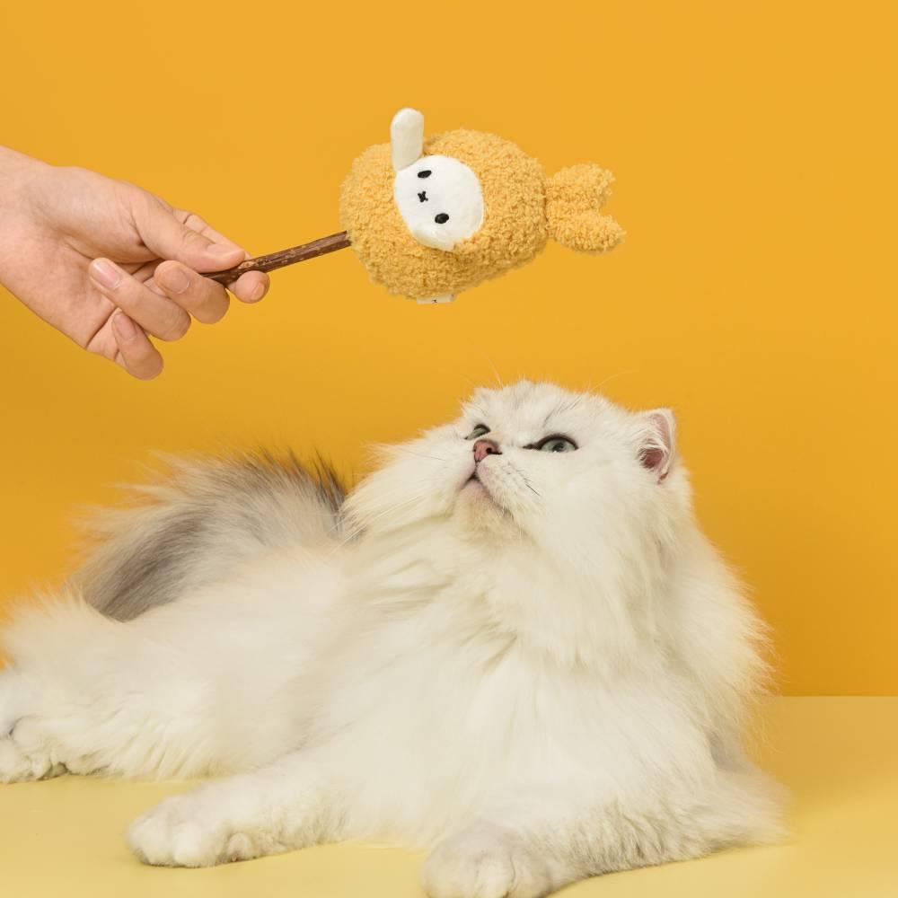 Michupet Happy Tempura Little Cupcake Silver Vine Stick Cat Toy - MichuPet