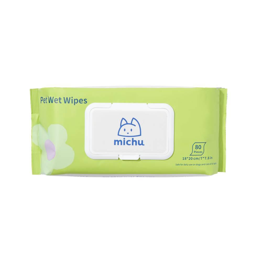 Michu Cotton Bubble Cat Wipes | Soft, Skin-Friendly & Hair Remover - MichuPet