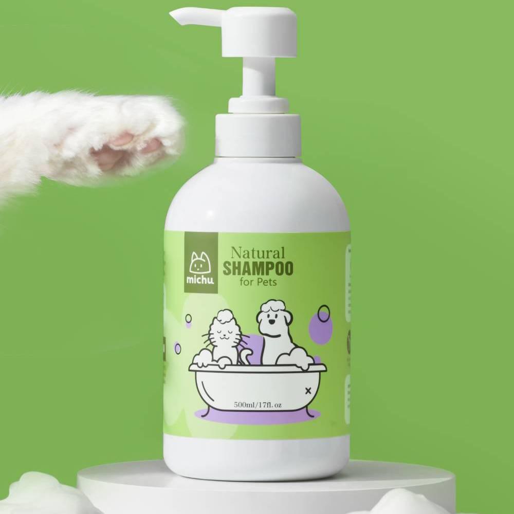 Michu Skin and Itch Relief Pet Shampoo for Cats and Dogs – Catnip with Pet Friendly Formula, 500ml - MichuPet